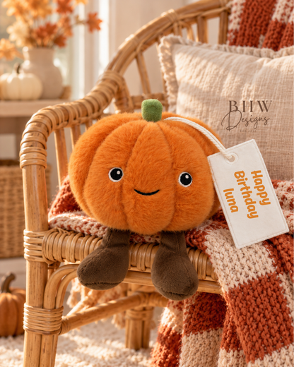 Personalised Pumpkin Soft Toy