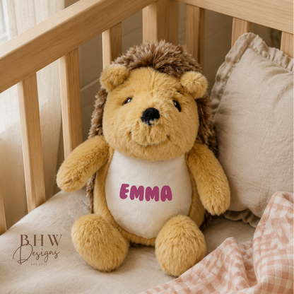 Personalised Mini Hedgehog Soft Toy
