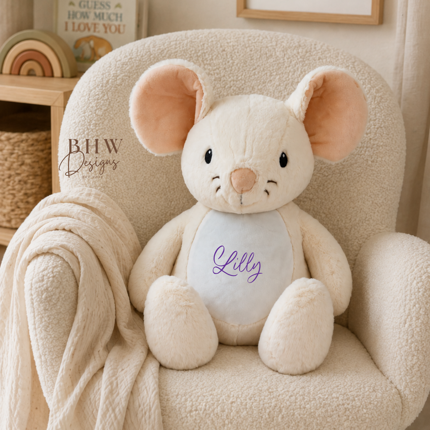 Personalised Mouse Soft Toy