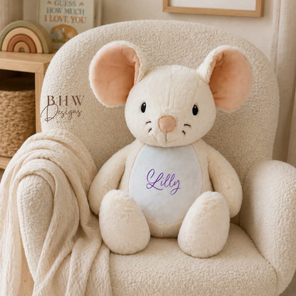 Personalised Mouse Soft Toy
