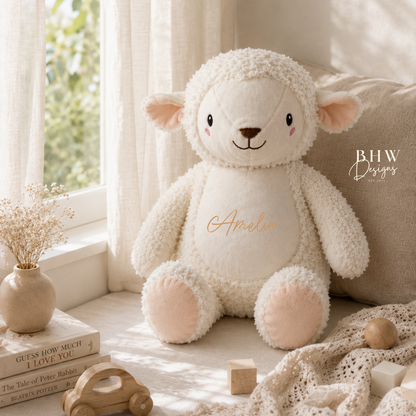 Personalised Lamb Soft Toy