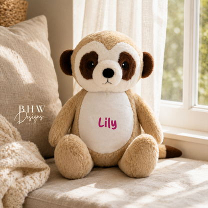 personalised Meerkat Soft Toy