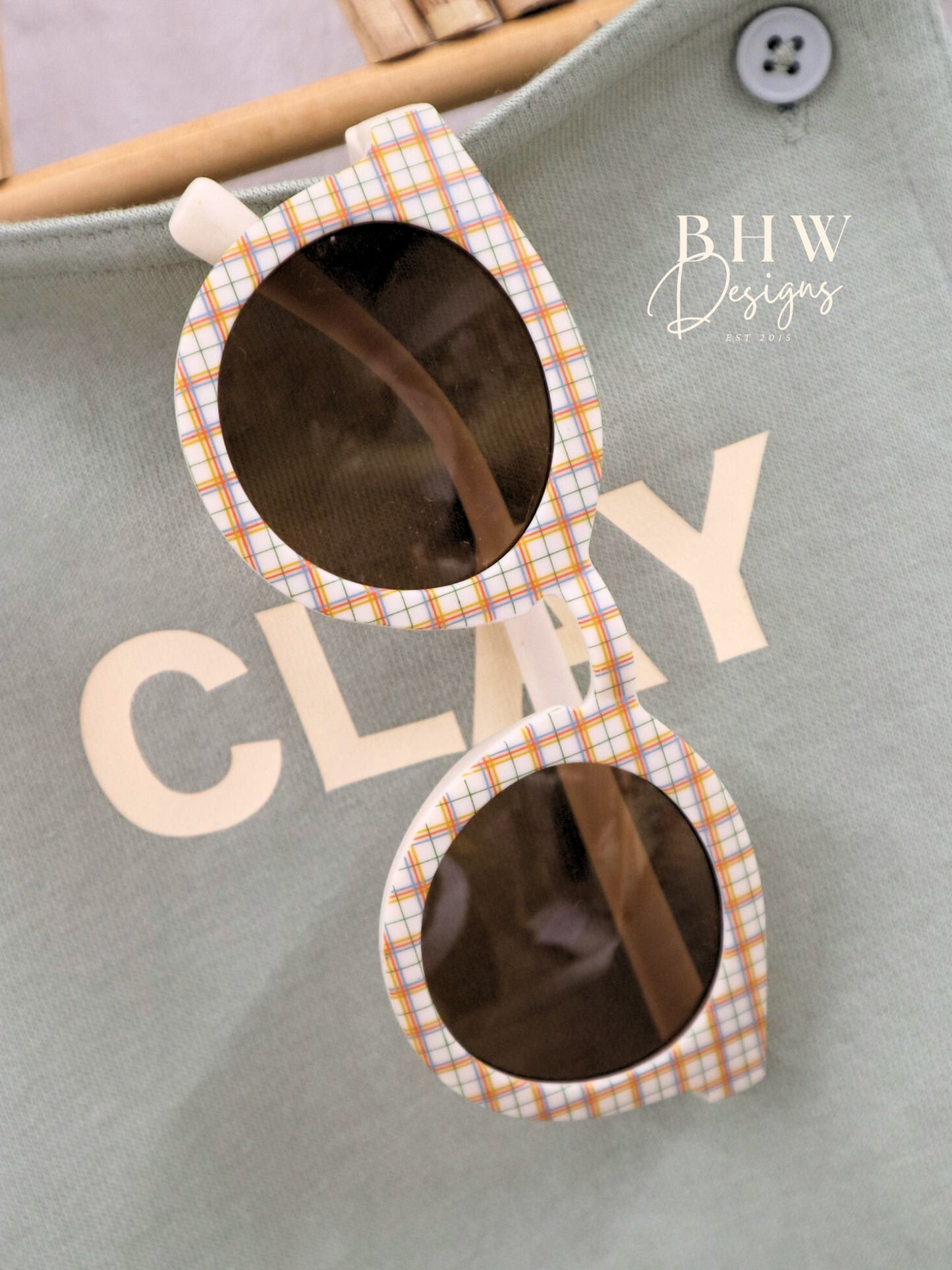 Kid's Stripe or Check Sunglasses