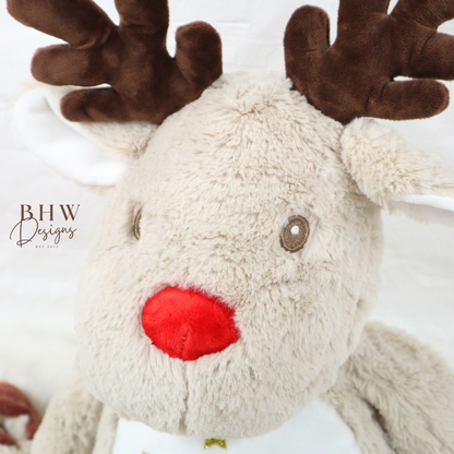 Personalised Reindeer Soft Toy
