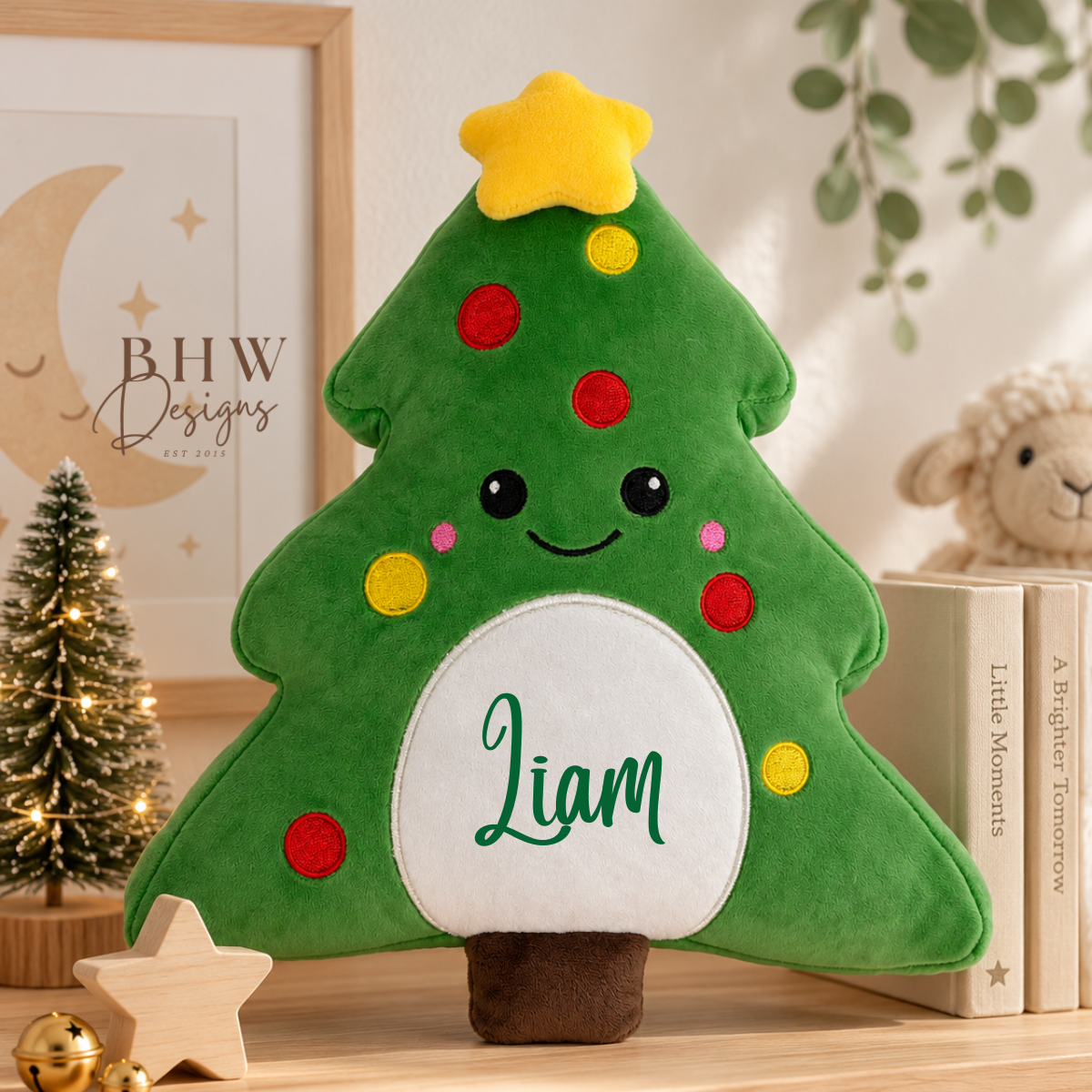 Personalised Christmas Tree Squishy Soft Toy