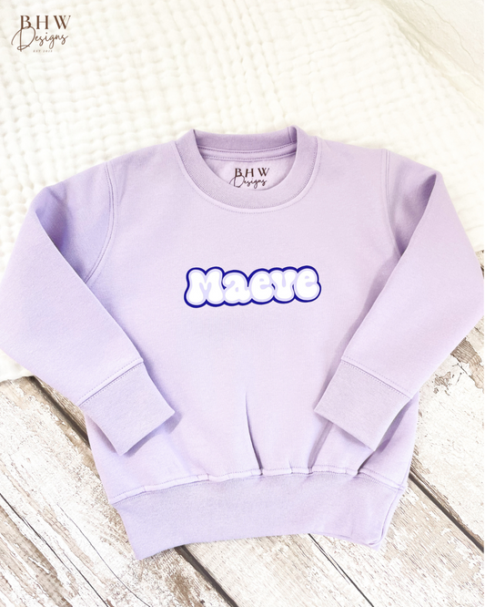 Personalised Sweatshirt - Lilac