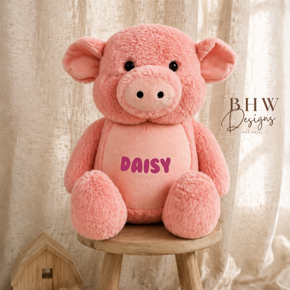 Personalised Pig Soft Toy