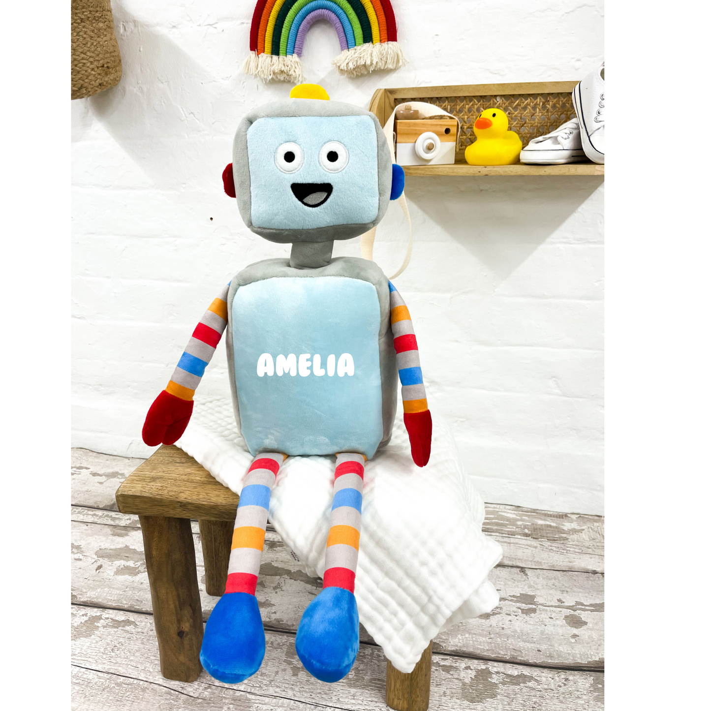 Personalised Robot Soft Toy