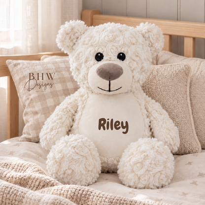 Personalise Cream Teddy Soft Toy