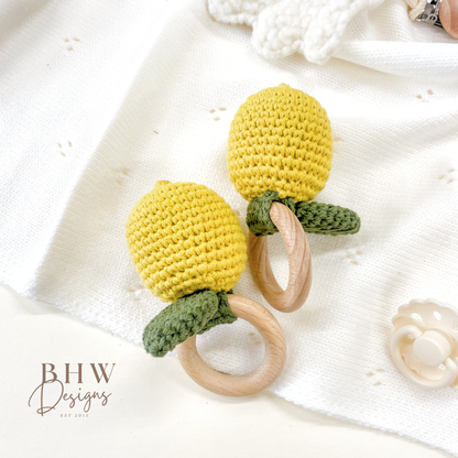 Crochet Lemon Rattle