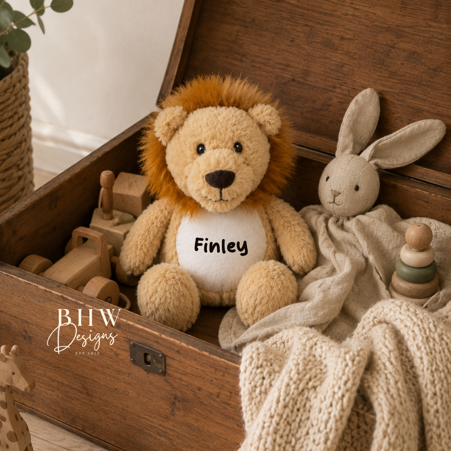 Personalised Mini Lion Soft Toy