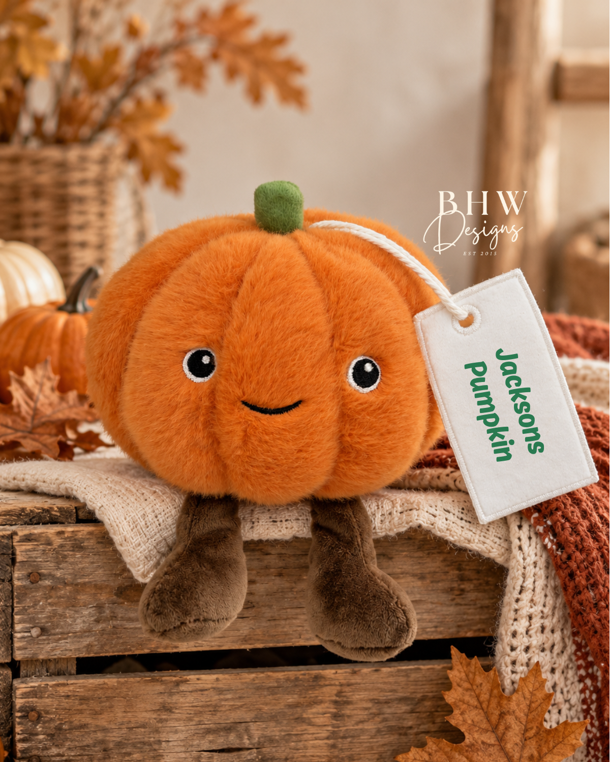 Personalised Pumpkin Soft Toy