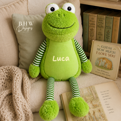 Personalised Frog Soft Toy