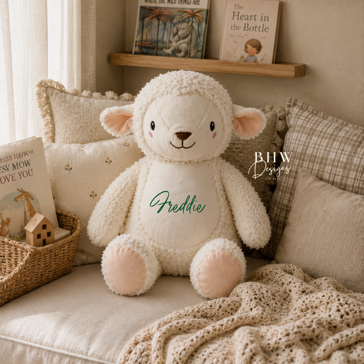 Personalised Lamb Soft Toy
