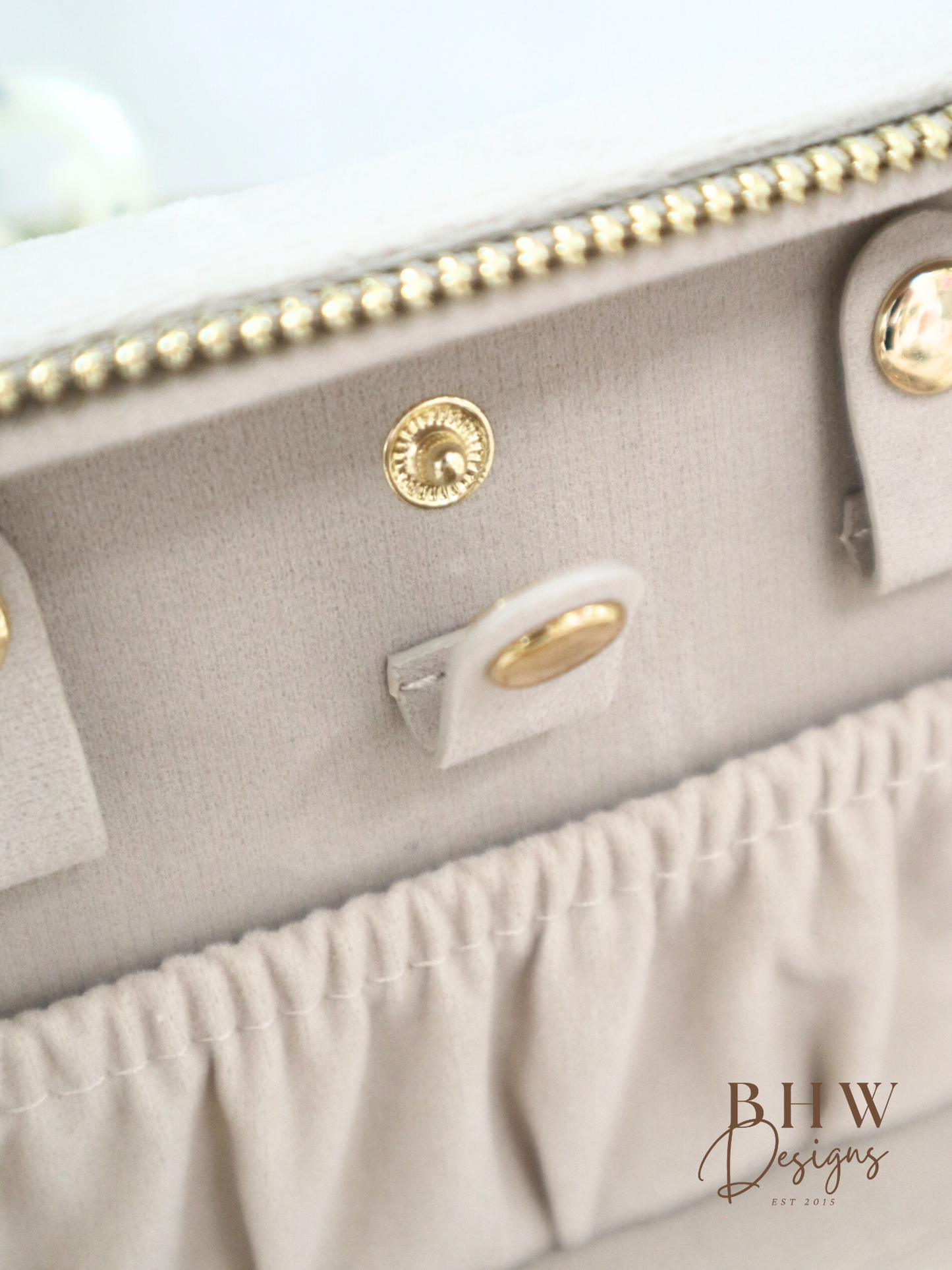 Personalised Velvet Jewellery Case - Moonstone