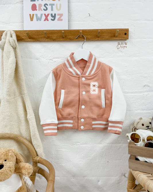 Varsity Jacket - Dusky Pink