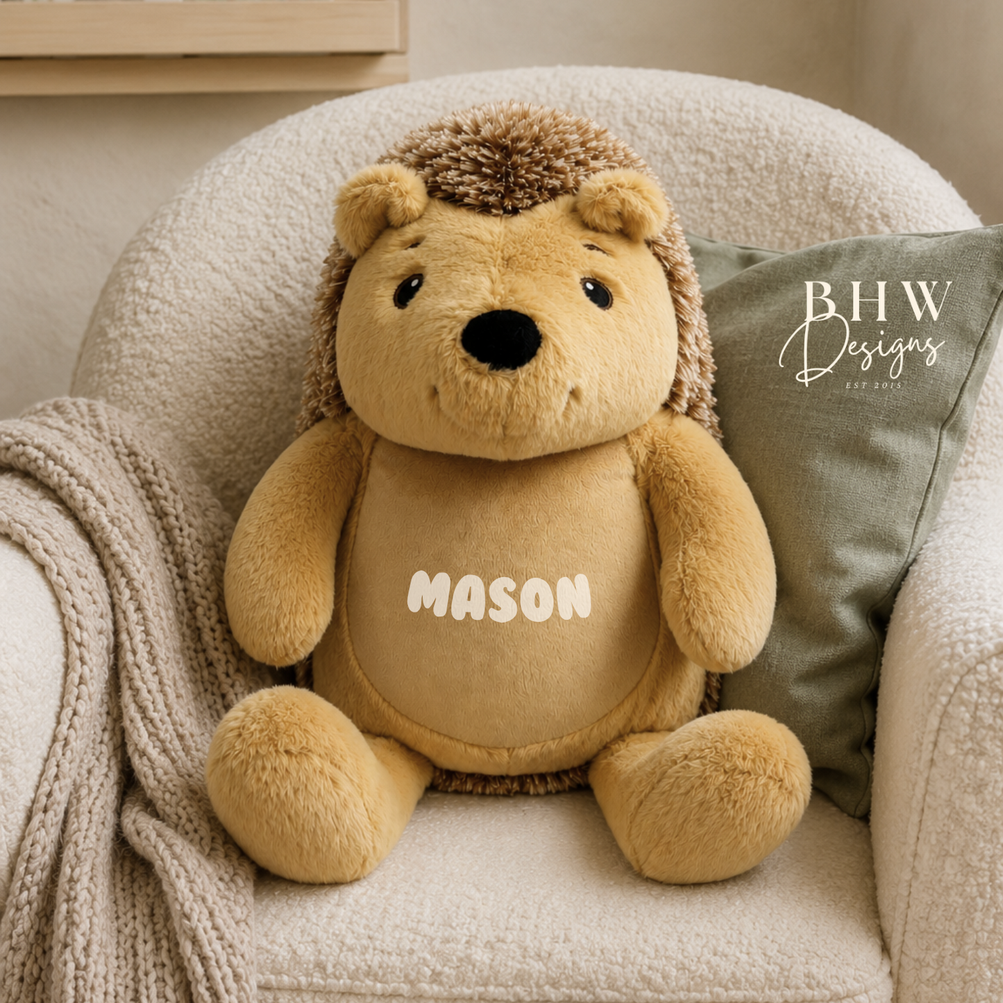 Personalised Hedgehog Soft Toy