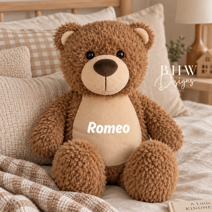 Personalised Brown Teddy Bear