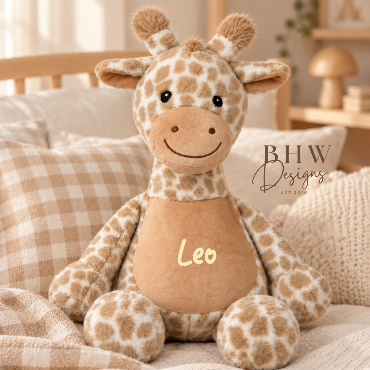 Personalised Giraffe Soft Toy