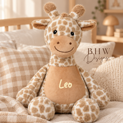 Personalised Giraffe Soft Toy