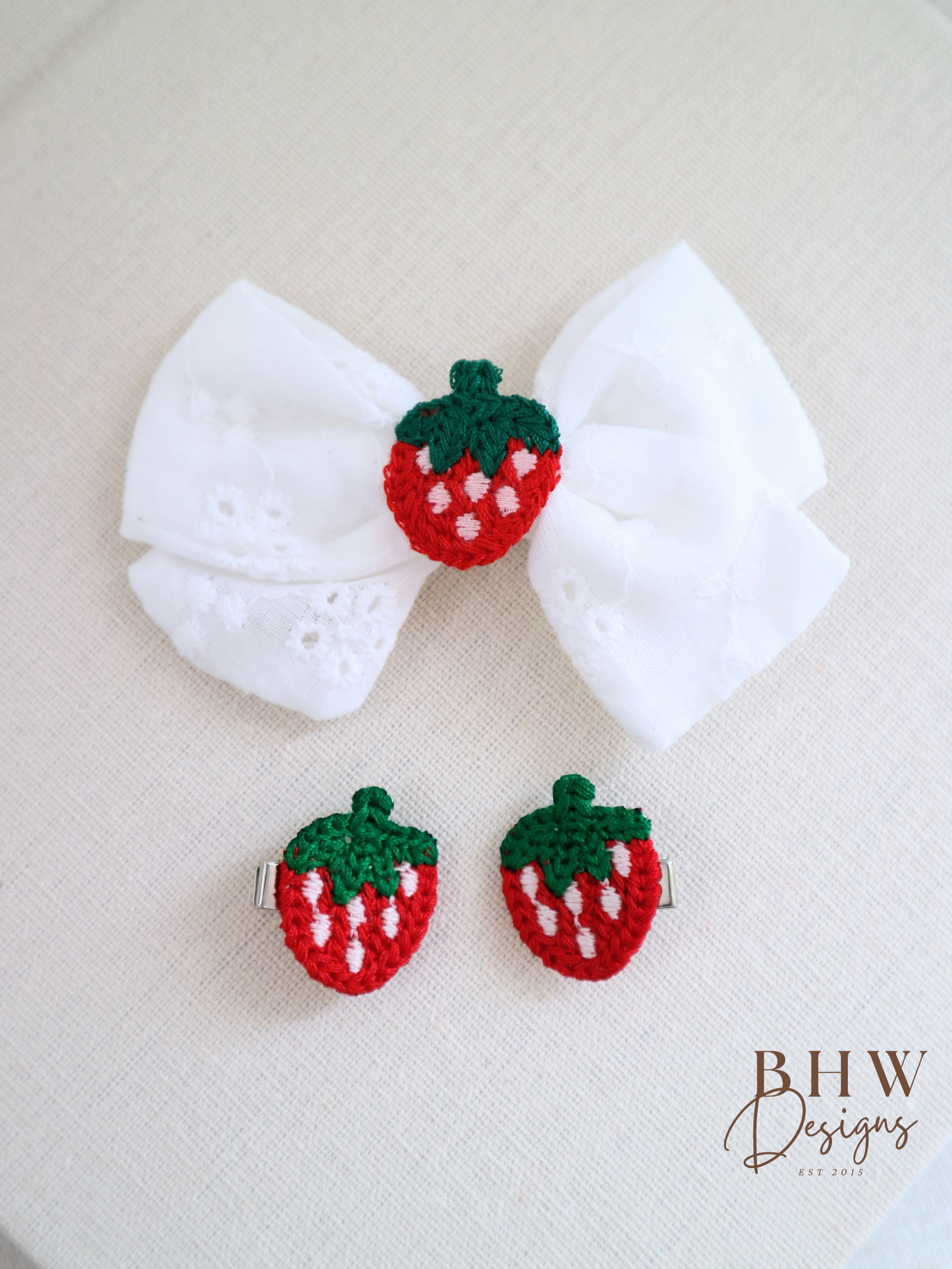 Girl's Strawberry Hair bow Set