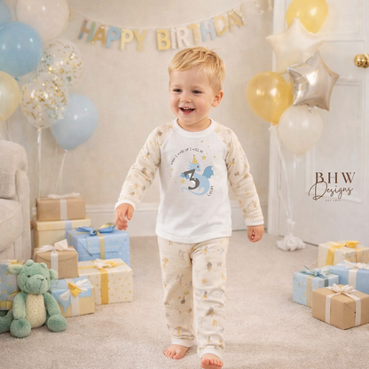 Personalised Birthday Dragon and Knights Pyjamas