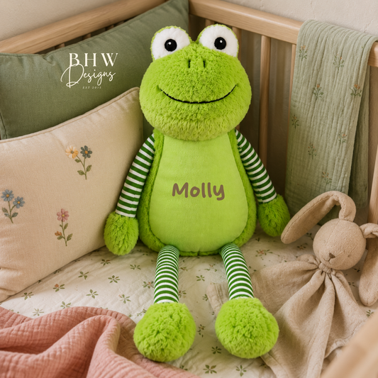 Personalised Frog Soft Toy