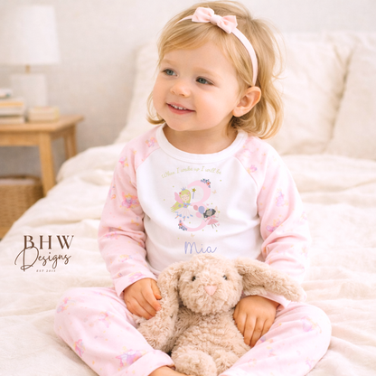 Personalised Birthday Fairy & Unicorn Pyjamas