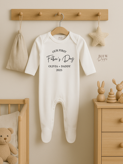 Our First Father's Day Baby Vest