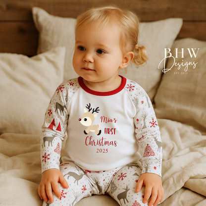 Personalised First Christmas Pyjamas