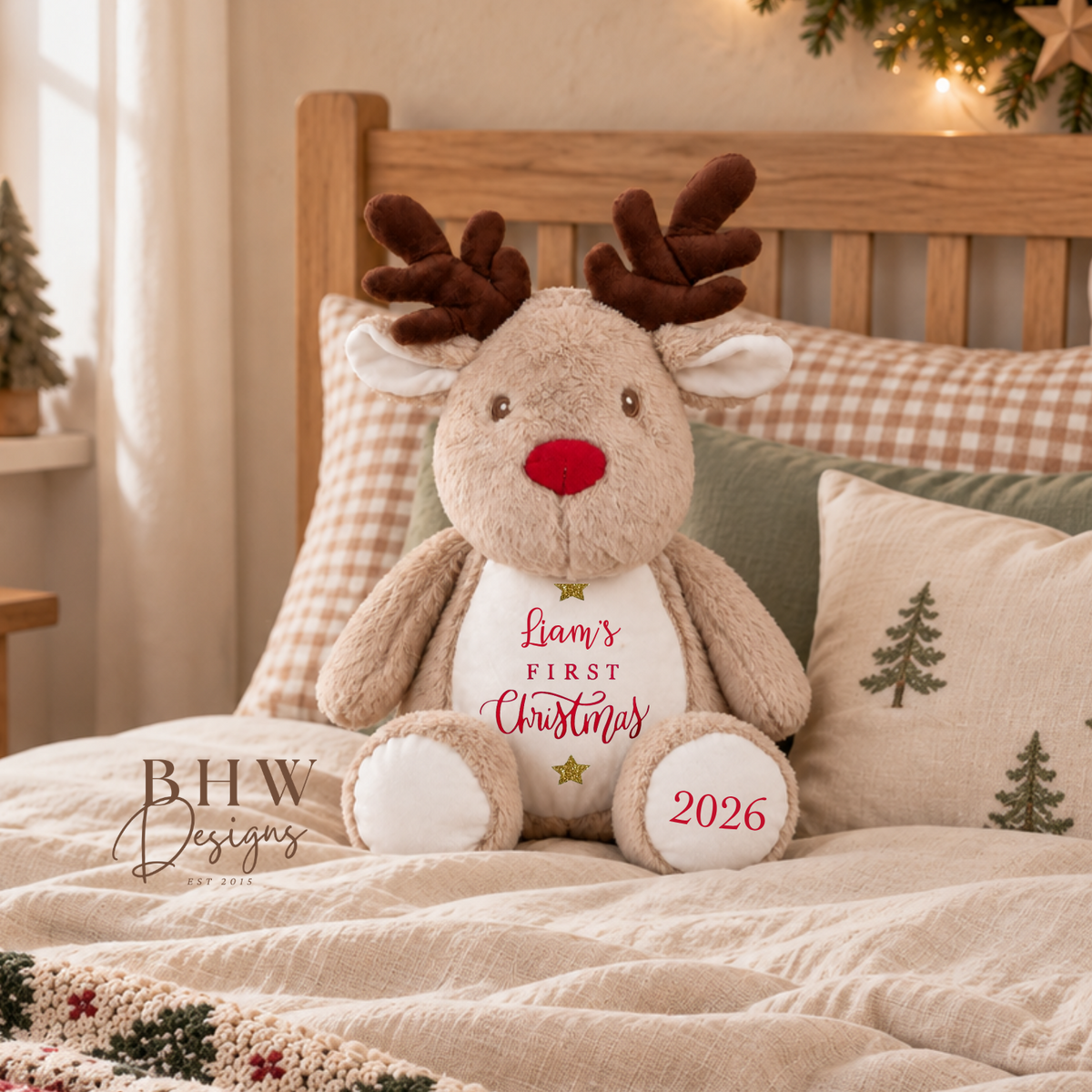 Personalised First Christmas Reindeer