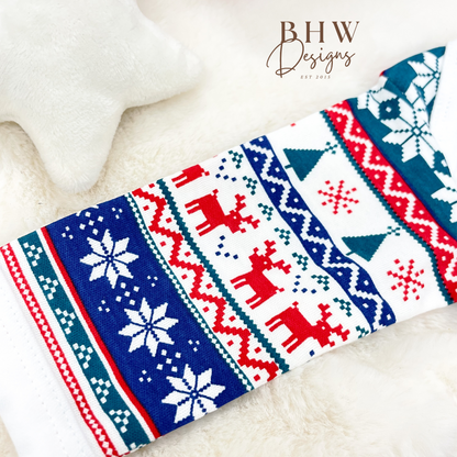 Personalised First Christmas Print Bodysuit