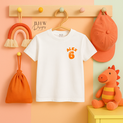 Birthday Age and Name T-shirt