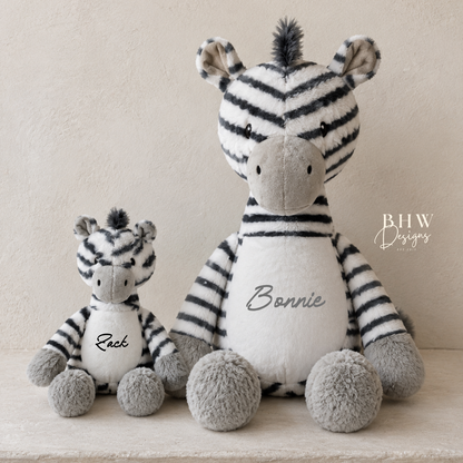 Personalised Zebra Soft Toy