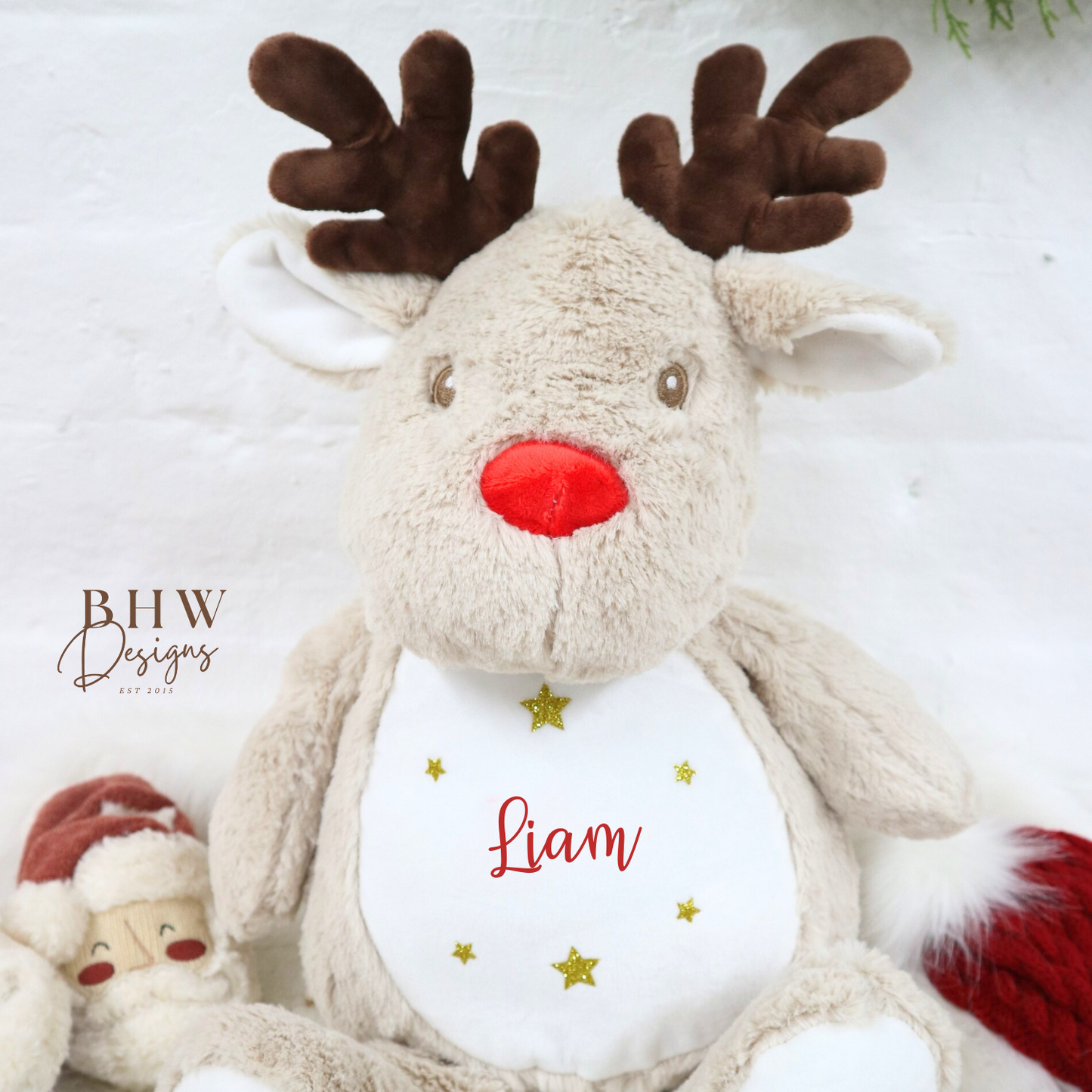 Personalised Reindeer Soft Toy