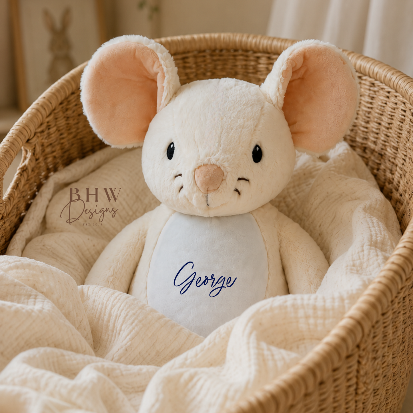 Personalised Mouse Soft Toy