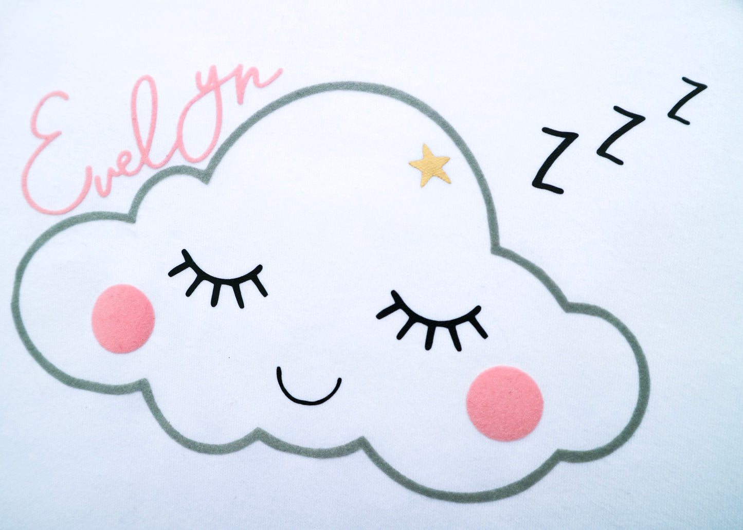 Personalised Pink Cloud Pyjamas
