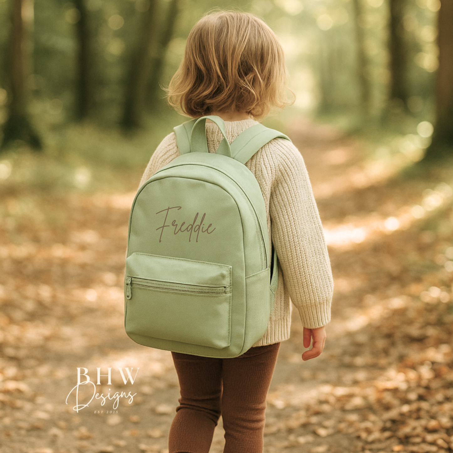 Personalised Kid's Mini Backpack - Pistachio