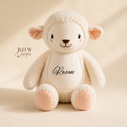 Personalised Lamb Soft Toy