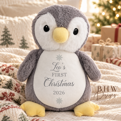 Personalised Penguin Soft Toy