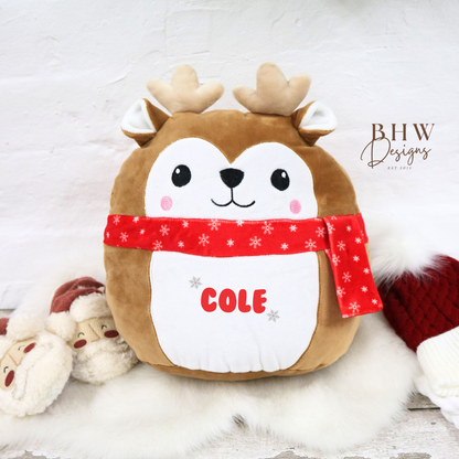 Personalised Reindeer Squishy Toy