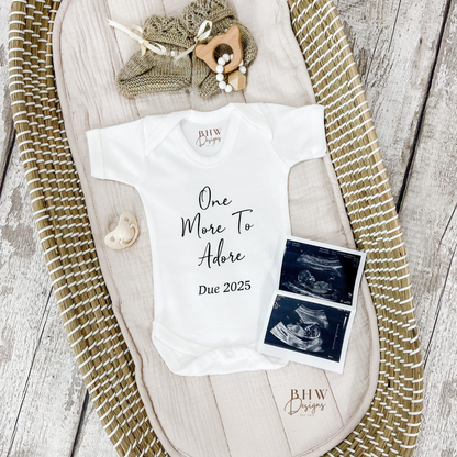 One More to Adore Baby Vest