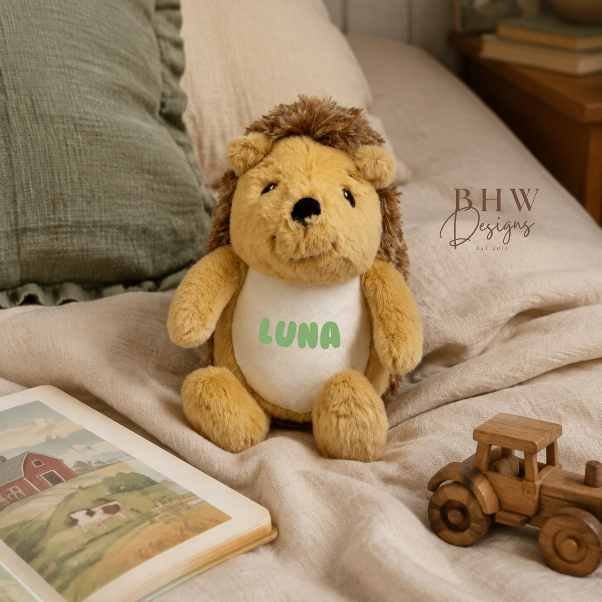 Personalised Mini Hedgehog Soft Toy