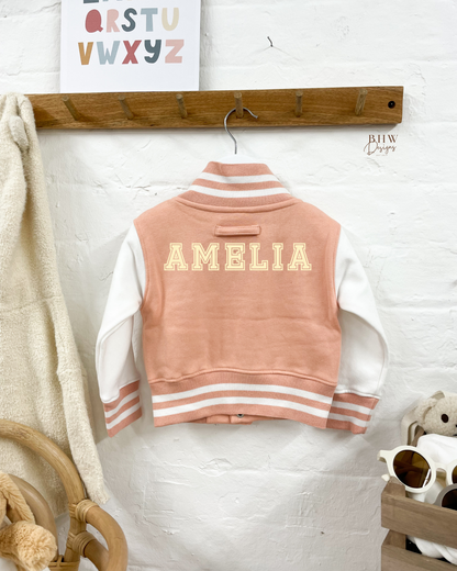 Varsity Jacket - Dusky Pink