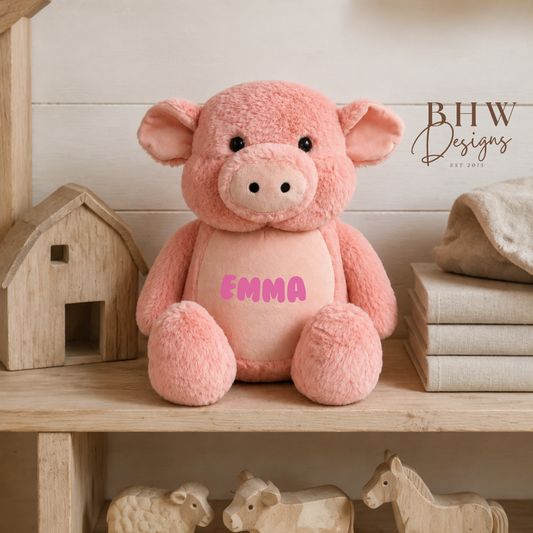 Personalised Pig Soft Toy