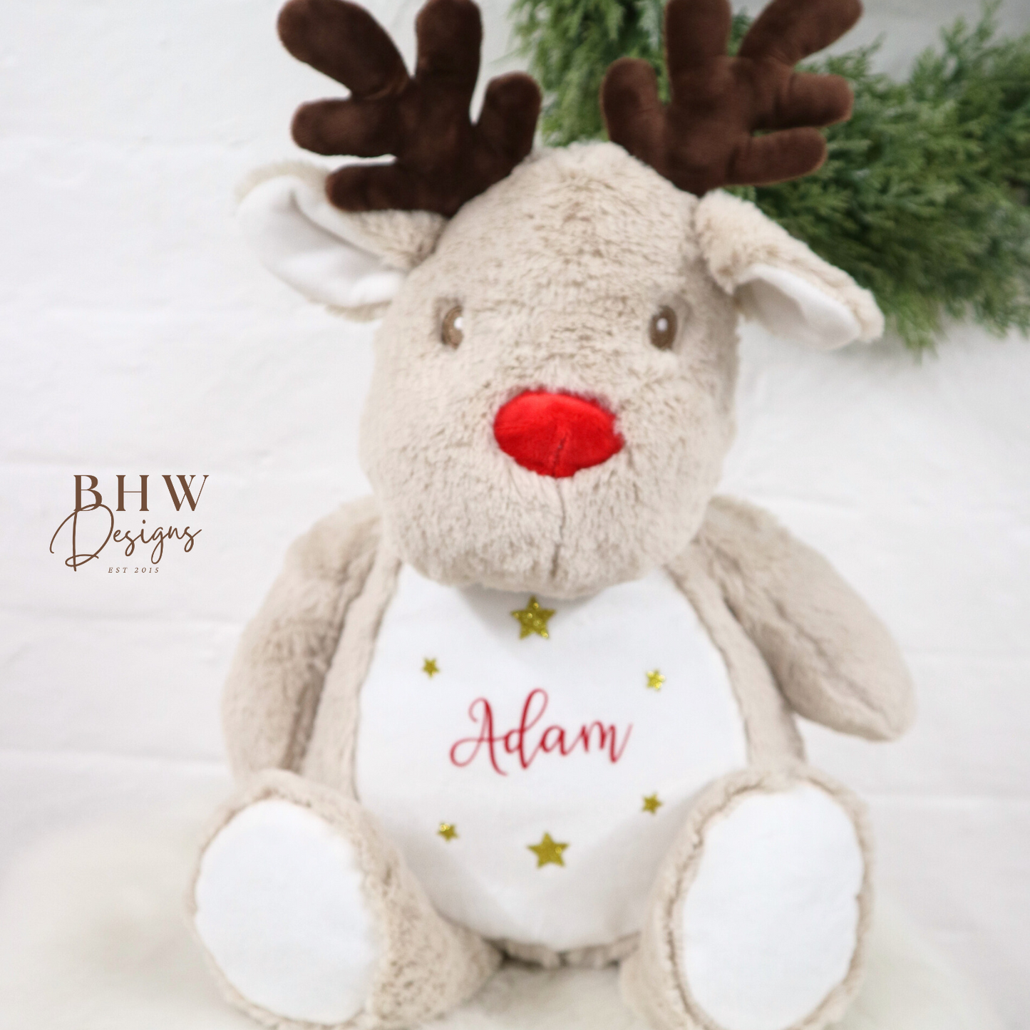 Personalised Reindeer Soft Toy