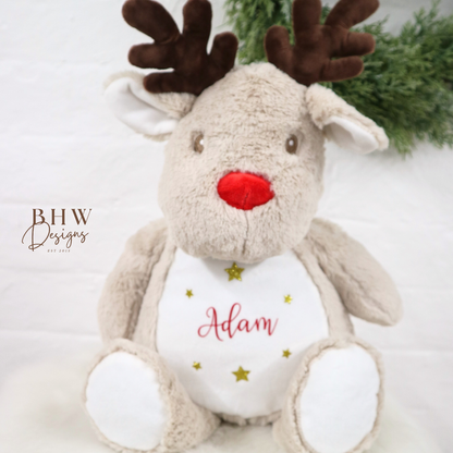 Personalised Reindeer Soft Toy