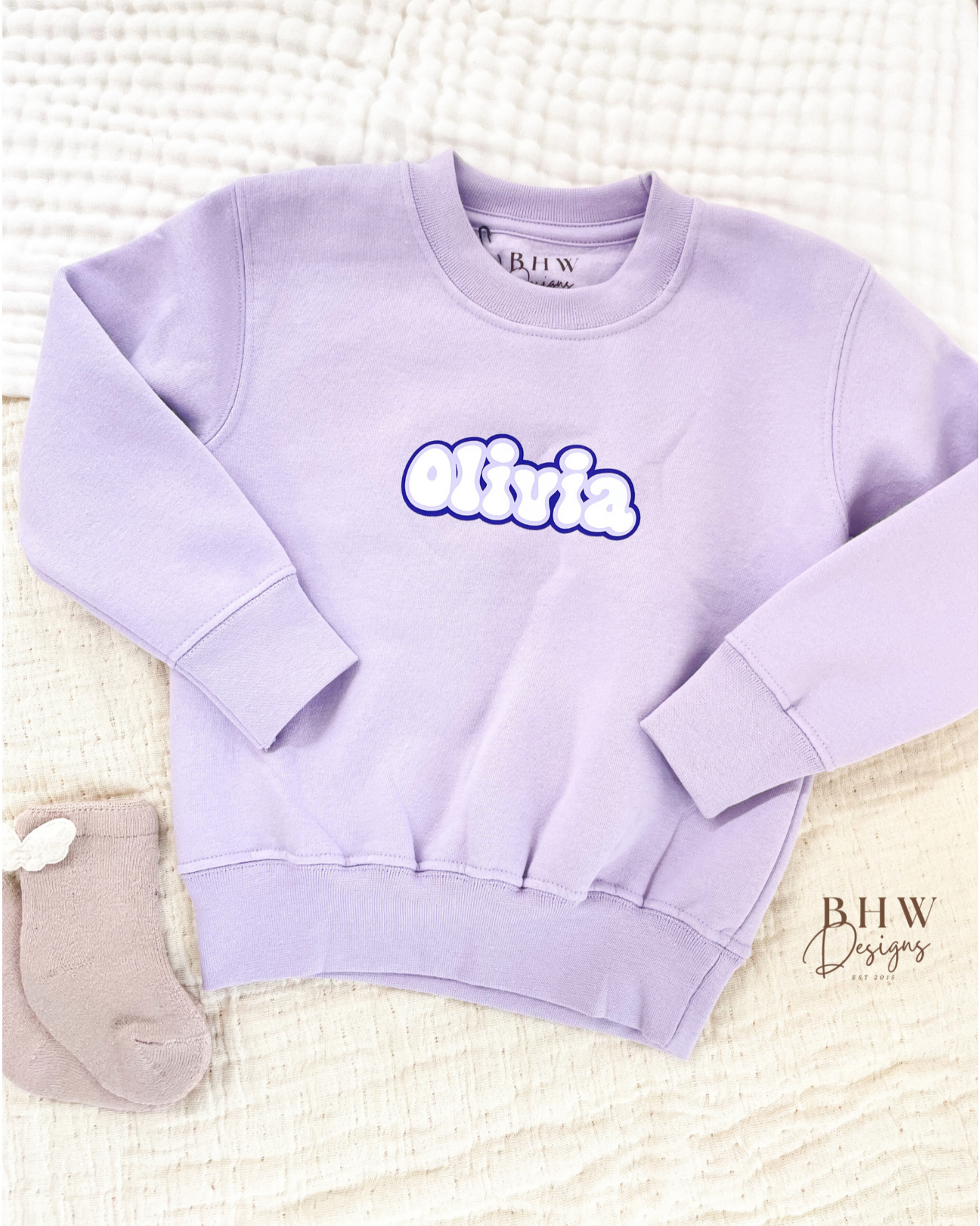 Personalised Sweatshirt - Lilac