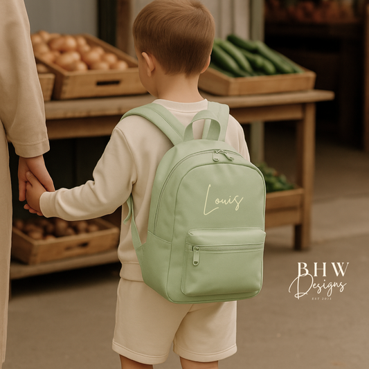 Personalised Kid's Mini Backpack - Pistachio