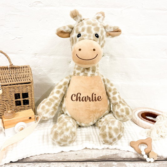 Personalised Giraffe Soft Toy